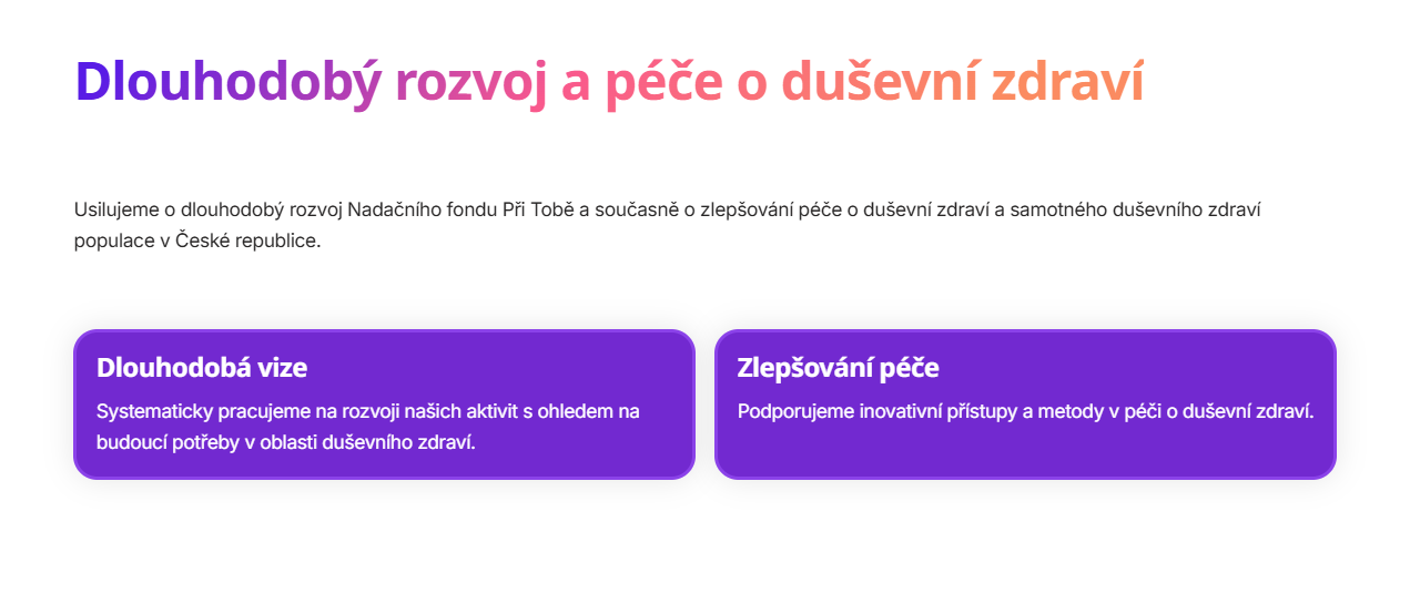 10. Dlouhodobý rozvoj a péče o duševní zdravá A